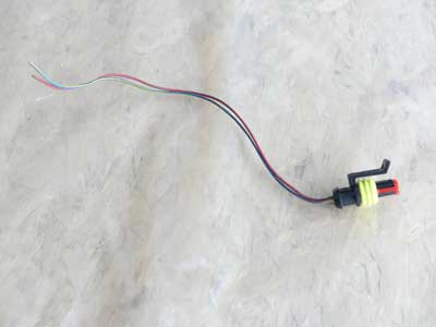 BMW 2 Pole 2 Wire Black / Yellow / Red Connector Plug w/ Pigtail